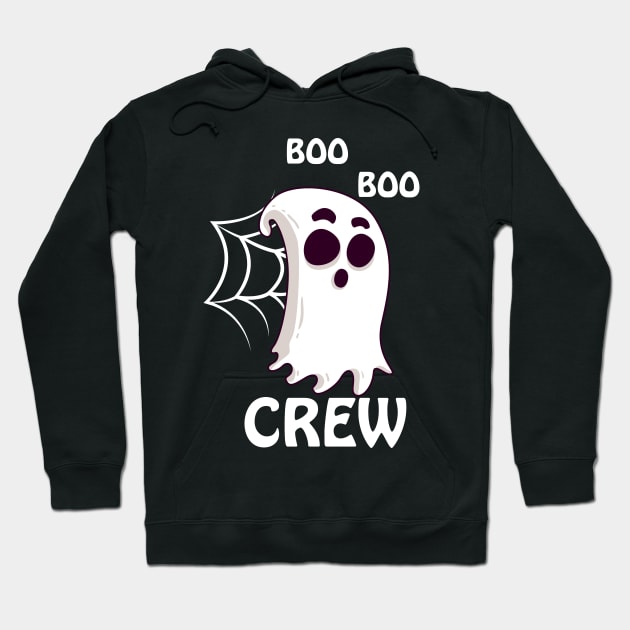 Boo Boo Crew Nurse Ghost Funny Halloween Costume Gift T-Shirt Hoodie by Trendy_Designs